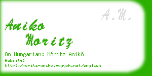 aniko moritz business card